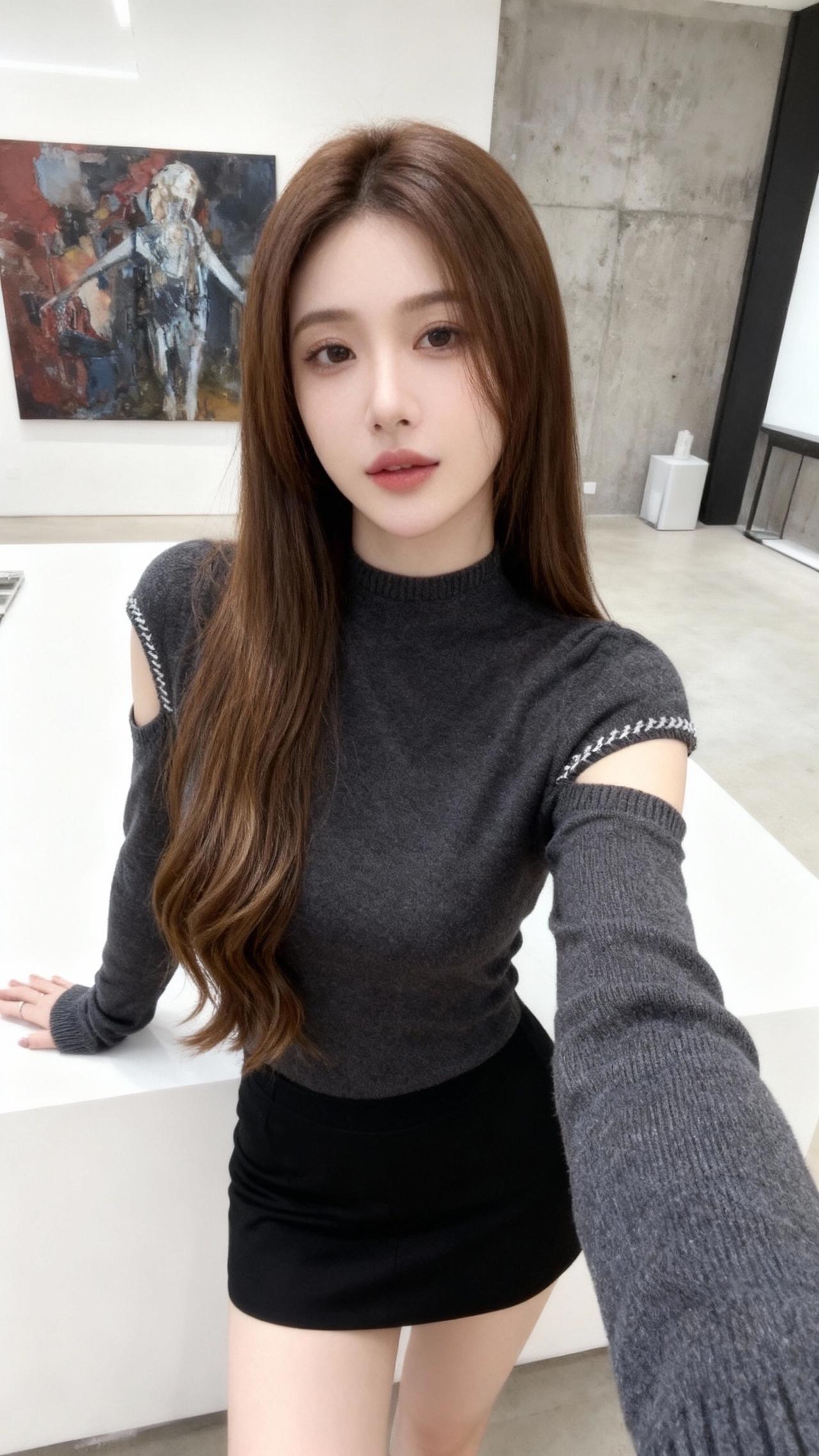 好温柔的针织上衣呀简约休闲风 极简风 通勤搭配 今天穿什么