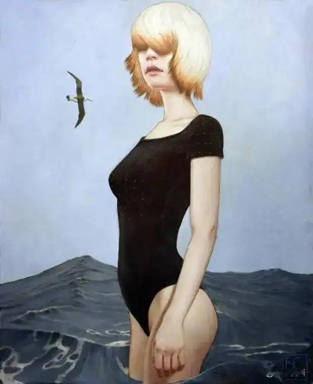 美国画家Kris Lewis油画艺术作品欣赏#以书之名##艺术##油画#