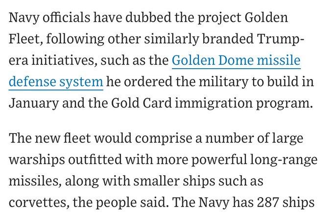 特朗普政府正在推进组建新的“黄金舰队”的计划——一支旨在超越中国的现代化海军。 