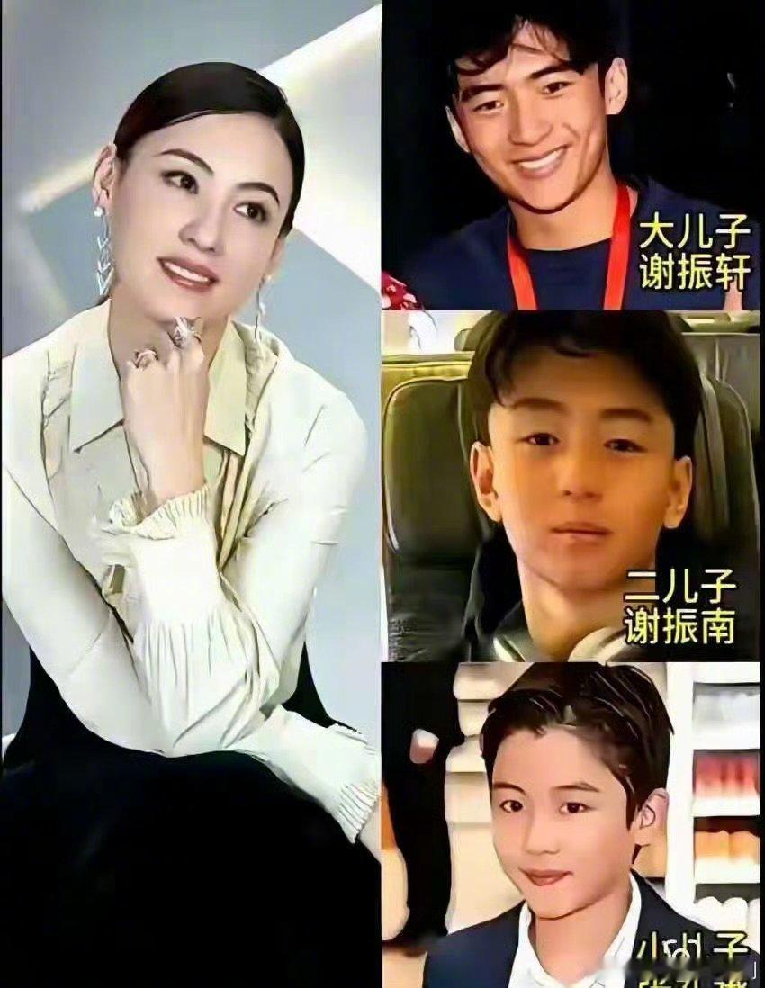 张柏芝把三个孩子养得很好 谢霆锋基因太强大了 谁被谢振南惊艳到！年仅16岁身高将