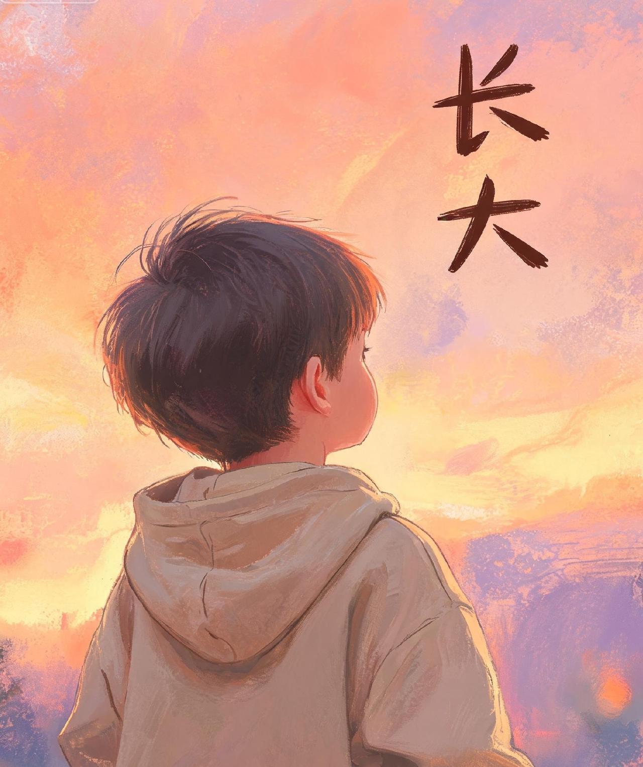 小时候总迫不及待想长大，
拼命盼着时间快一点、再快一点。
 
那时候以为长大就是