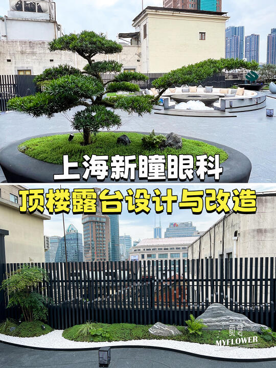 上海外滩新瞳眼科200㎡露台，禅意艺术融合✨