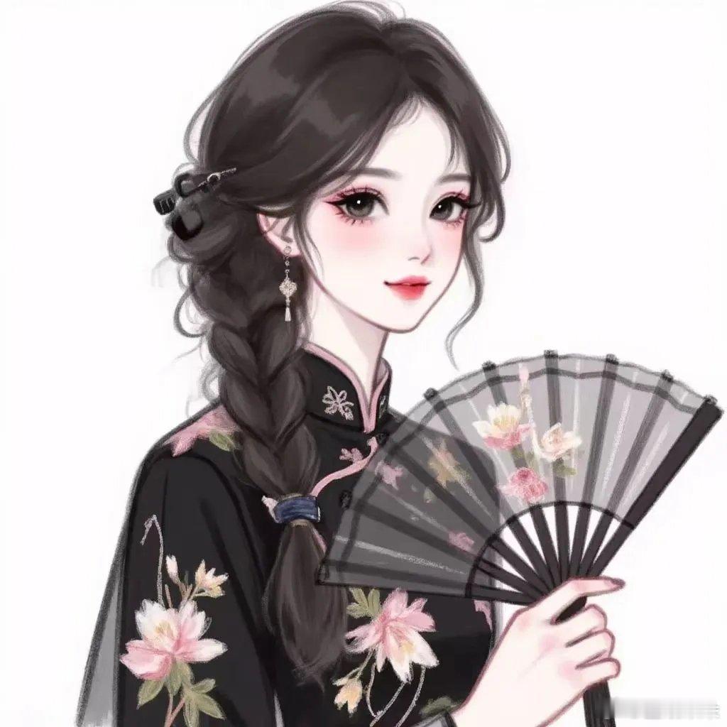 手绘国风新中式旧漫头像 ​​​