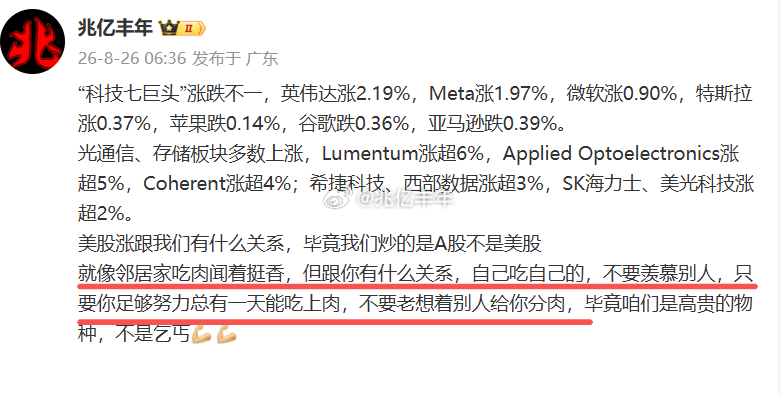 老外是老外，咱们是咱们，说了很多次了有些人就是转不过来a股 ​​​