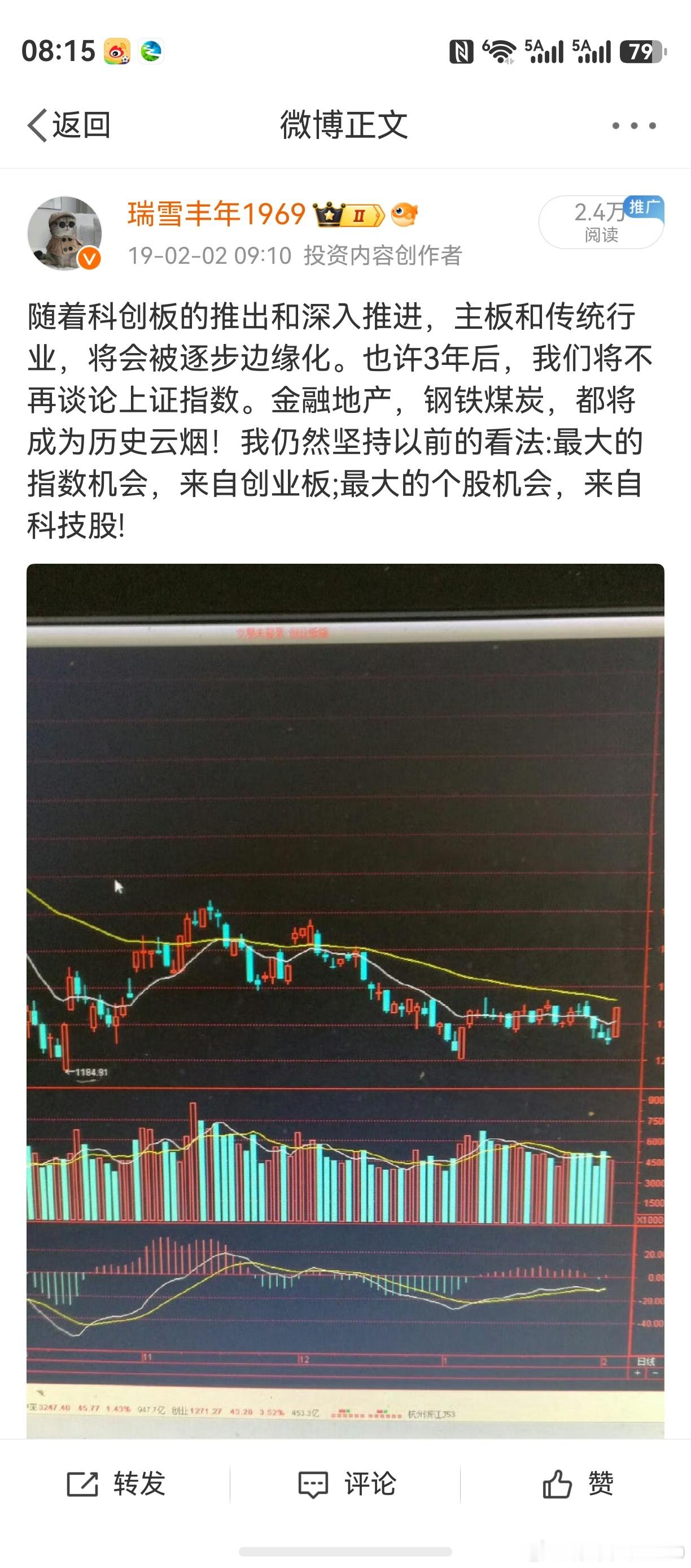 那个时候，老鸭刚出道写微博。那个时候，把目光放在了创业板科技股。老鸭这辈子，也只