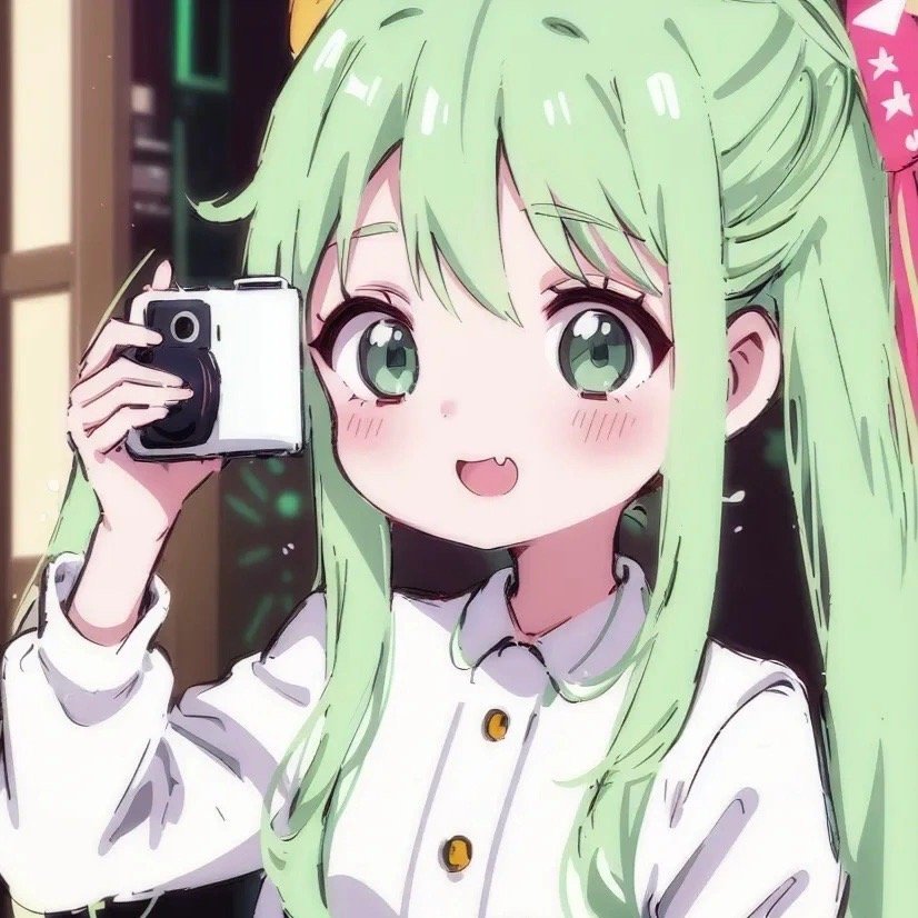 绿色女生头像 