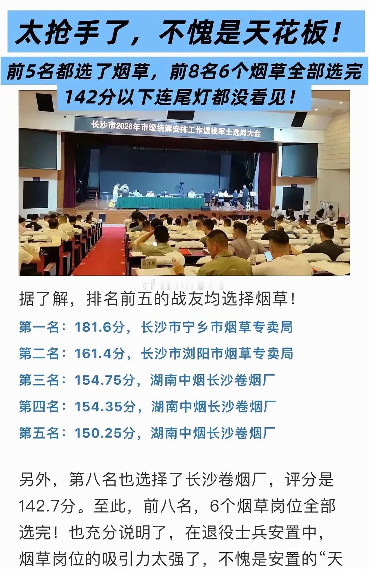 安置天花板之争：烟草真的稳一辈子？电网才是真正的长牛赛道？第一名181.6分落户
