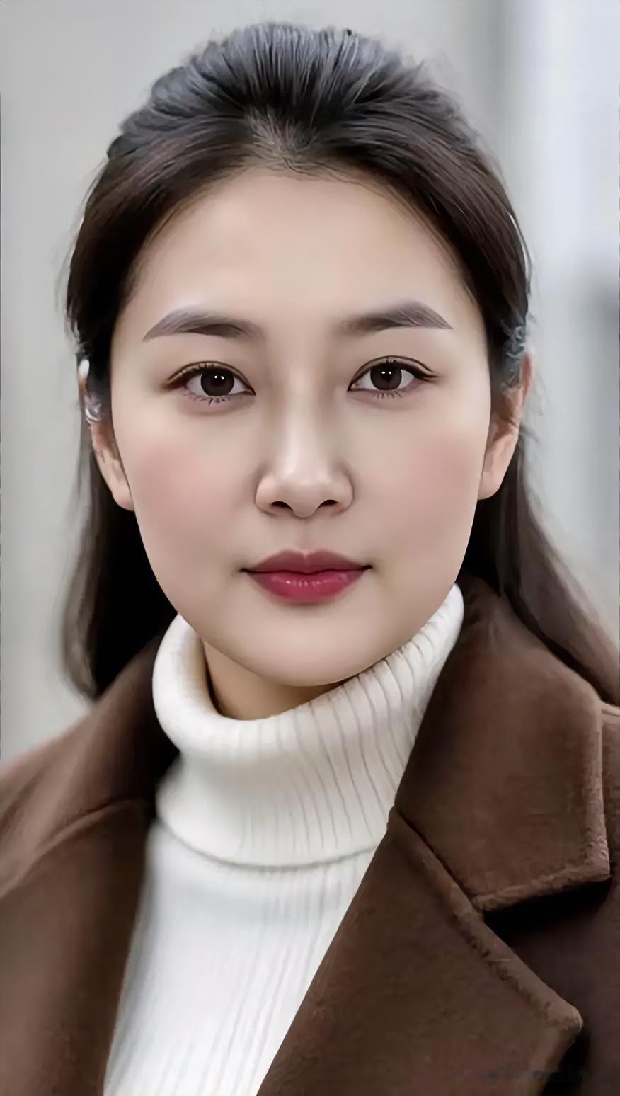 素净面庞透着温婉，简约穿搭沉淀出岁月静好的从容气韵。