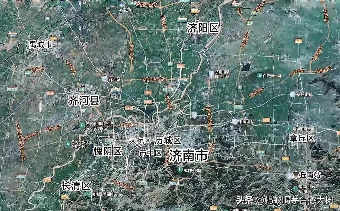 把齐河划到济南来，把商河退回去退给德州，把莱芜退回泰安，把平阴退回聊城！
吞并齐