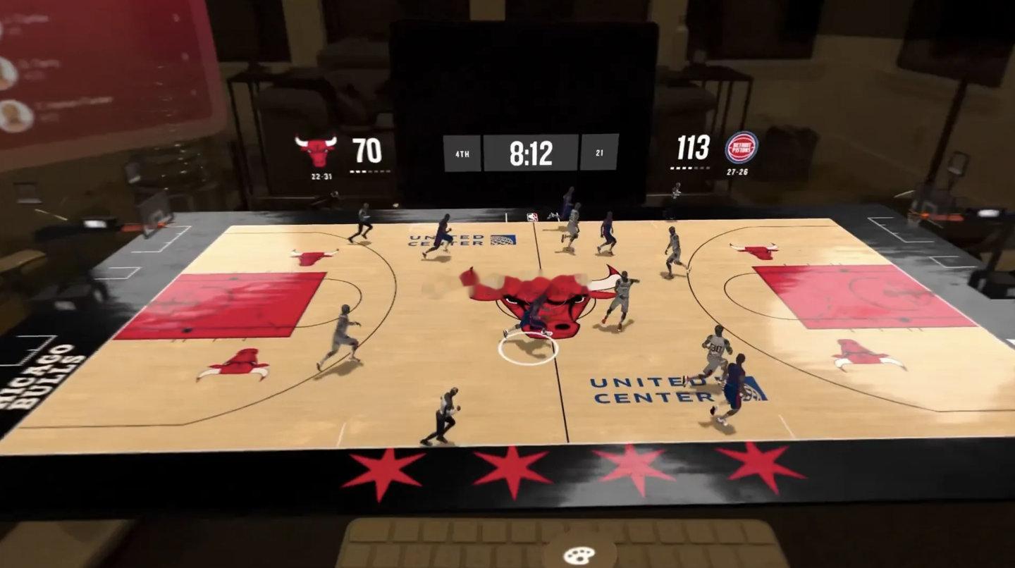 可在桌面上欣赏 3D 球赛，苹果 Vision Pro 版 NBA 官方应用获更