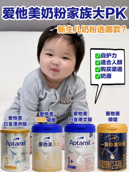爱他美奶粉口碑榜！宝妈们都在pick哪一款？