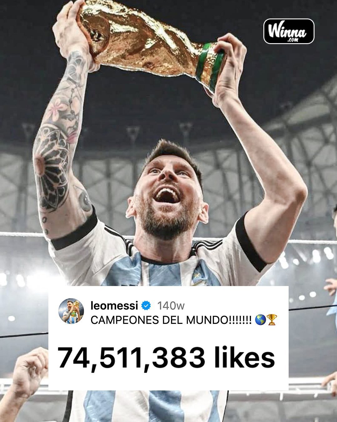⚠️🇦🇷| 突发：已经过去4年了，这仍然是Instagram上点赞最多的照片