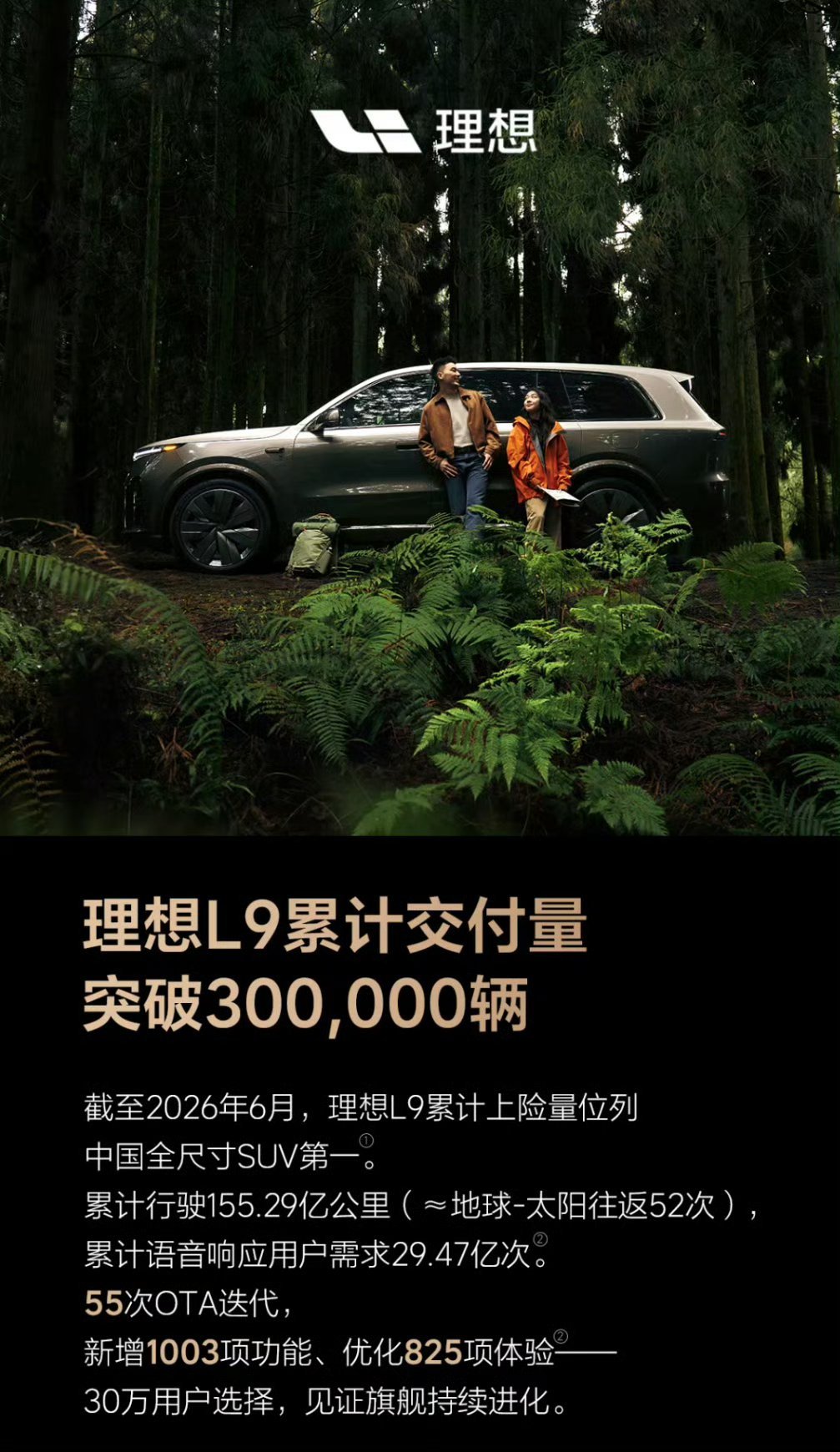 我是全国第一批 L9 车主深圳首日交付我就咔咔开走了长达几个月的时间一直充当公司