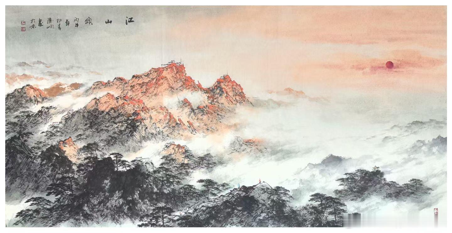 【好友新作】1画家郭伊滨，2画家李振华，3书画家崔学坤（中国葡萄王），4画家陈胜