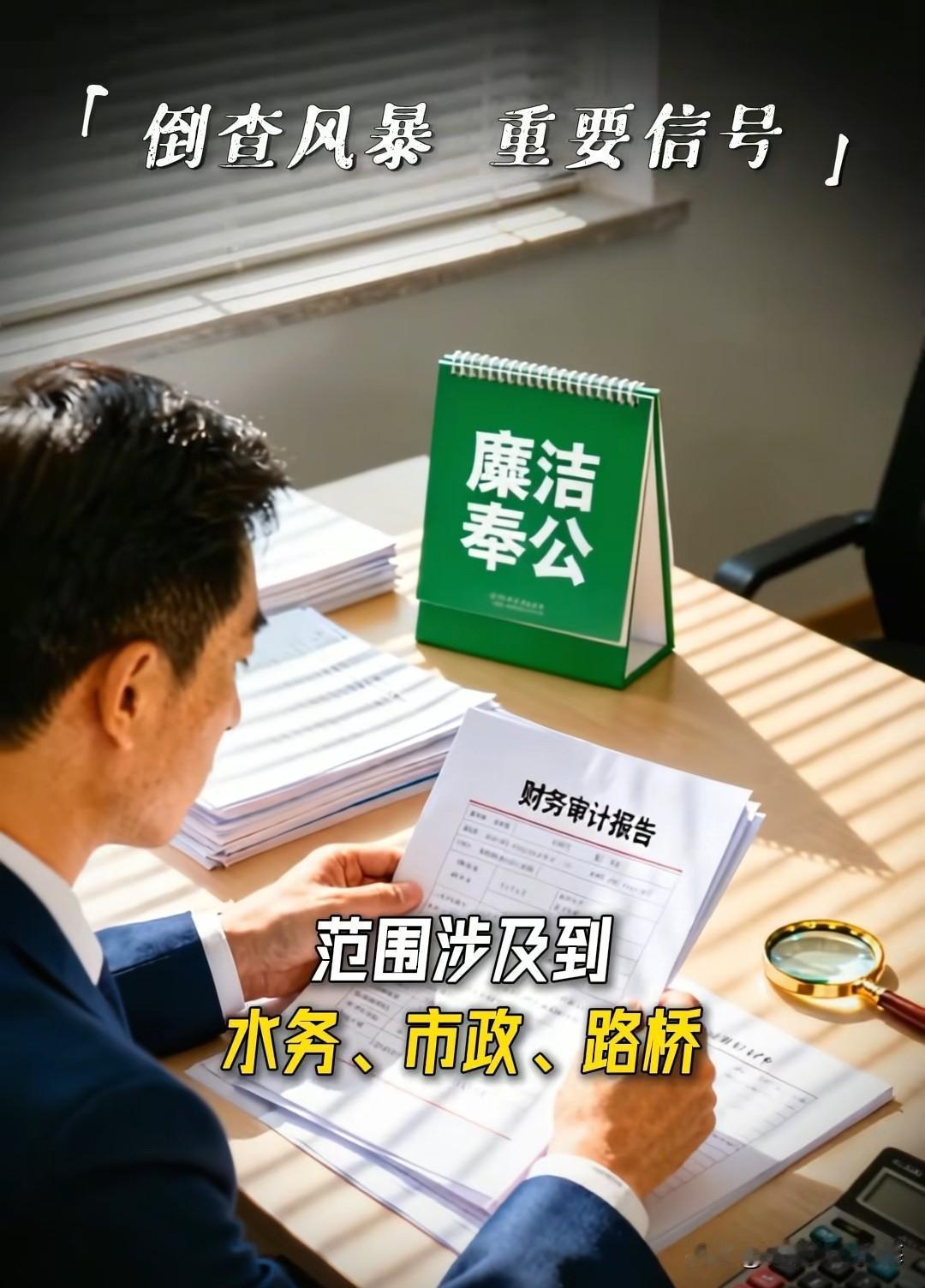 倒查风暴，重要信号
一场轰轰烈烈的倒查风暴正在进行中
工程招标倒查20年，人员晋