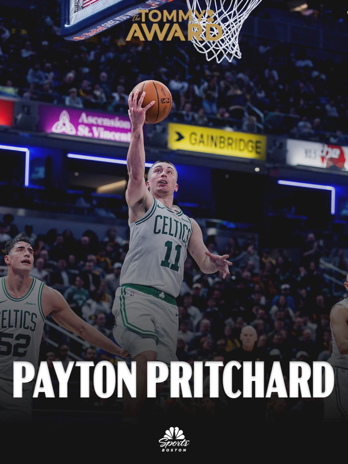 凯尔特人国度 今日比赛【 The Tommy Award 】 得主 : Payt