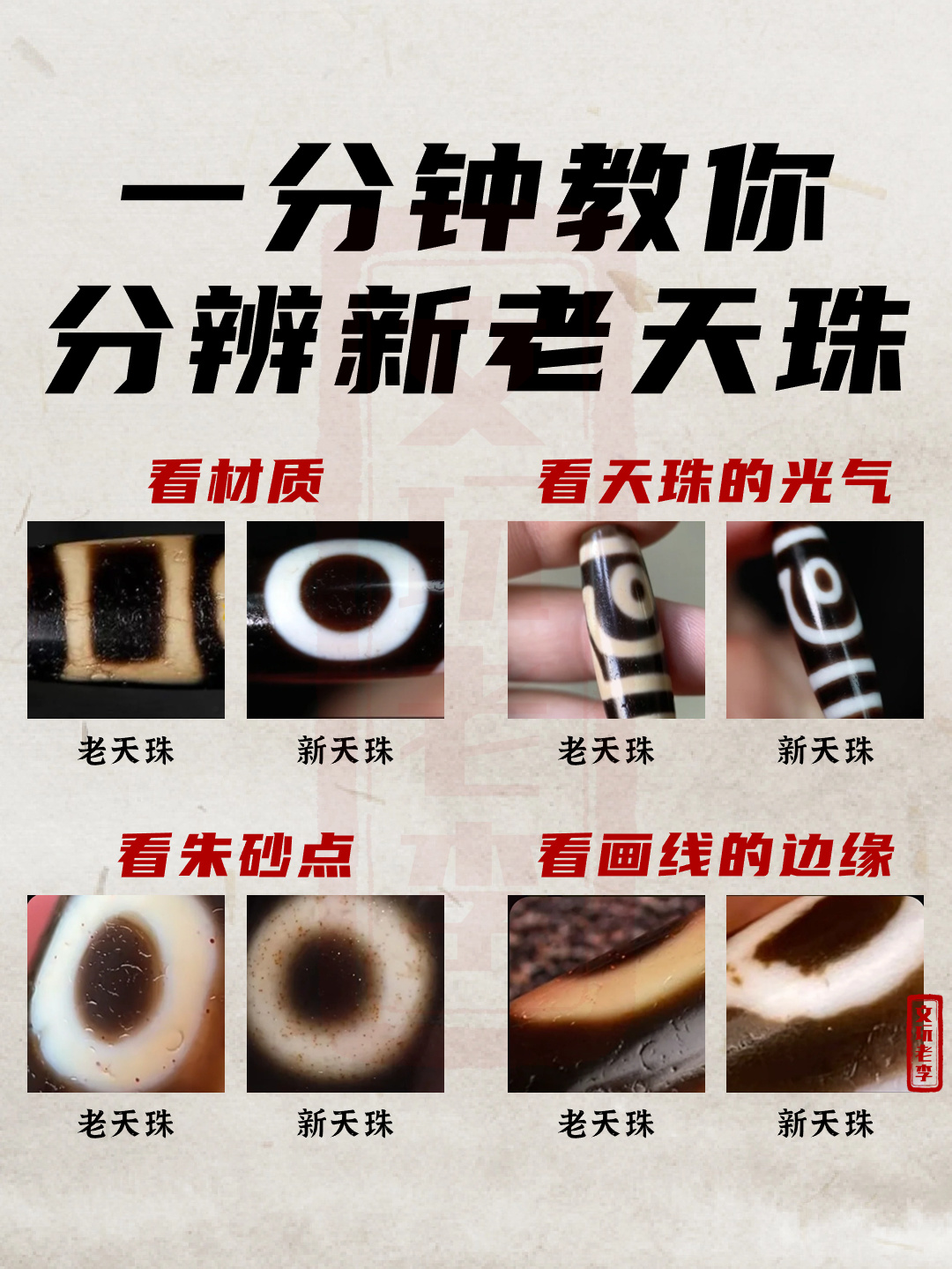 一分钟教你分辨新老天珠