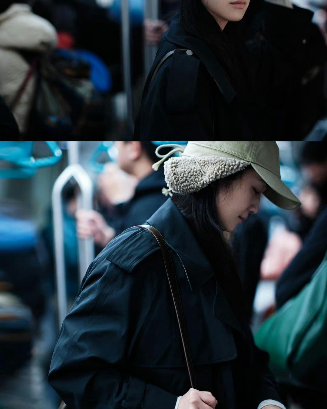 #汤唯风衣氛围感##汤唯风衣造型梦回晚秋# 汤唯风衣造型，梦回《晚秋》，好自然随