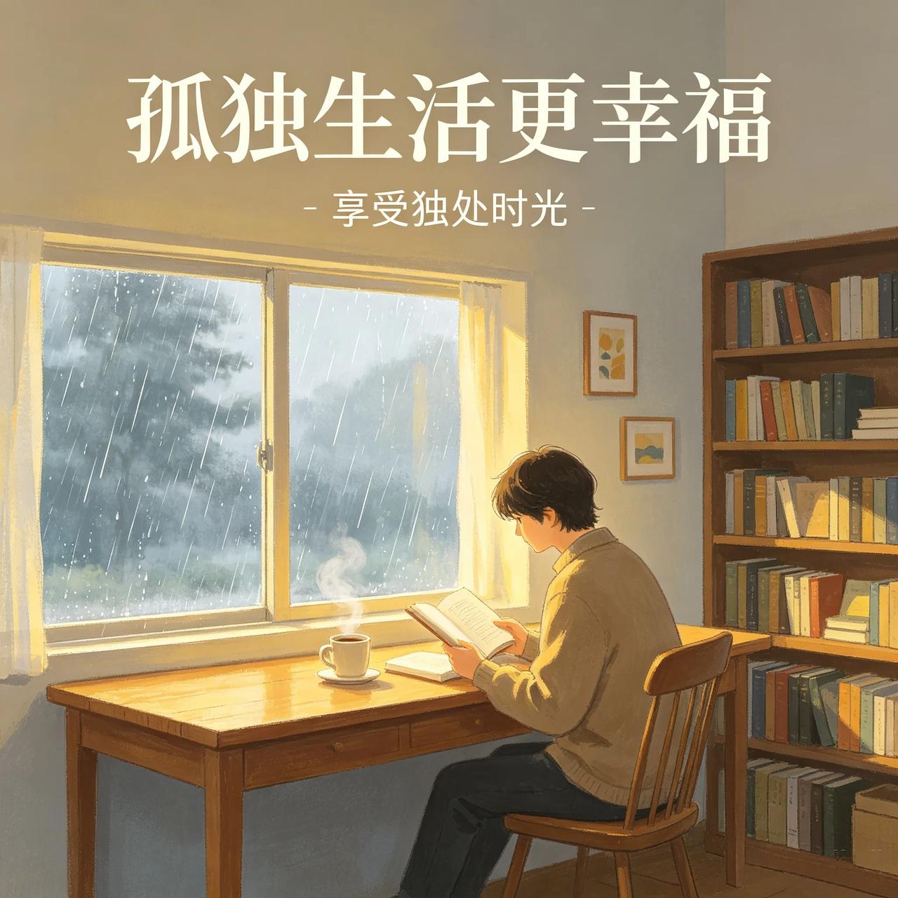 一个人活在自己的世界里
不用看人脸色说话，想安静就安静，想发呆就发呆。没人催你回