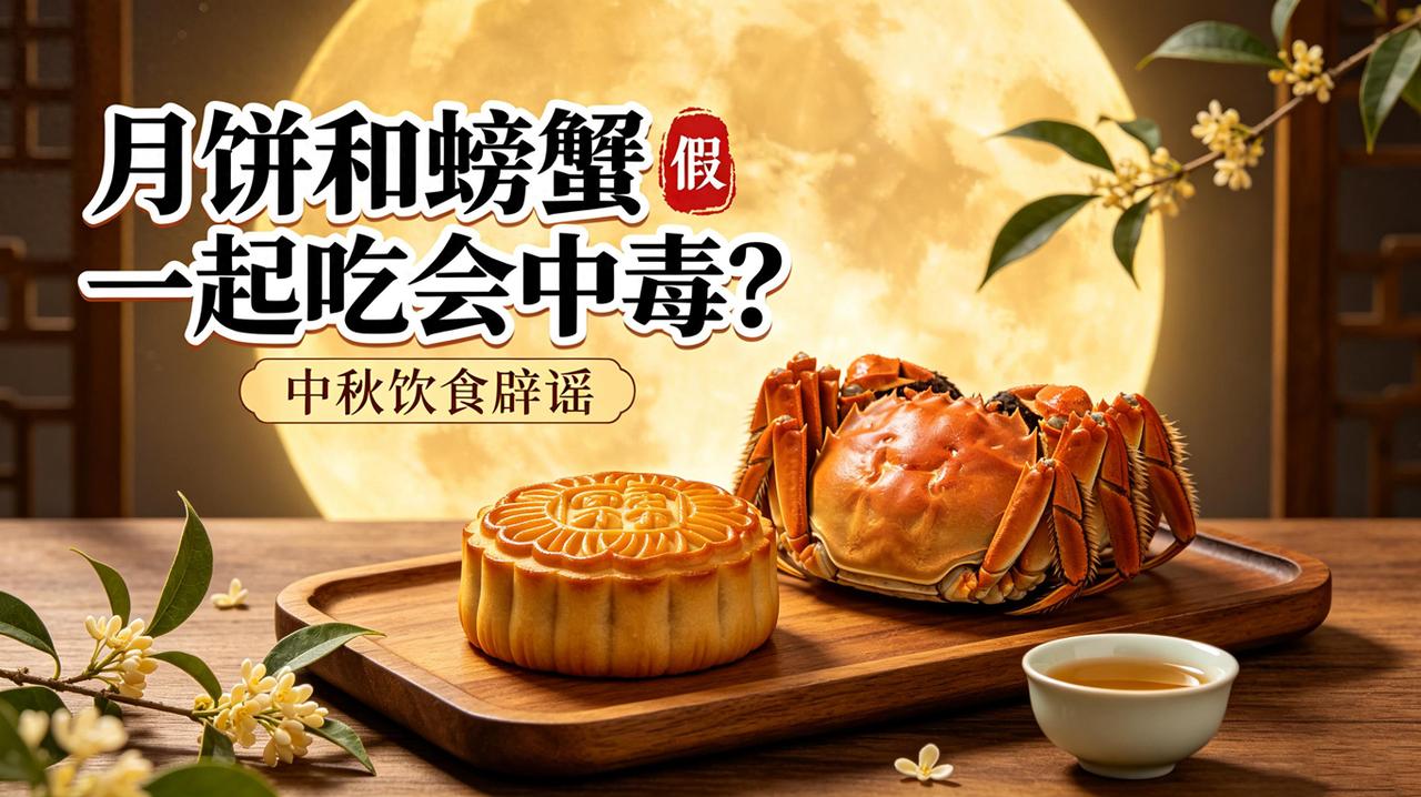 月饼螃蟹同食中毒是谣言！周兆成：传播虚假食品谣言，要承担什么法律责任？
 
大家