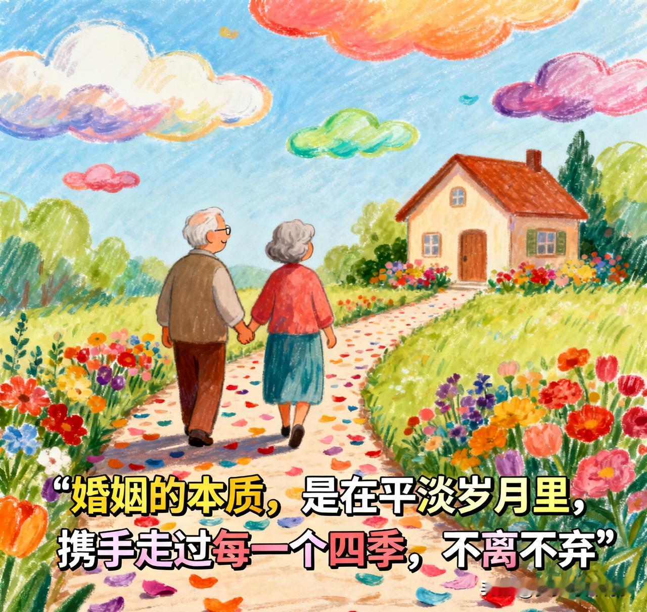 婚姻本质是两个独立个体以爱为始，放弃部分自由换长久陪伴，达成的长期共生关系。它不