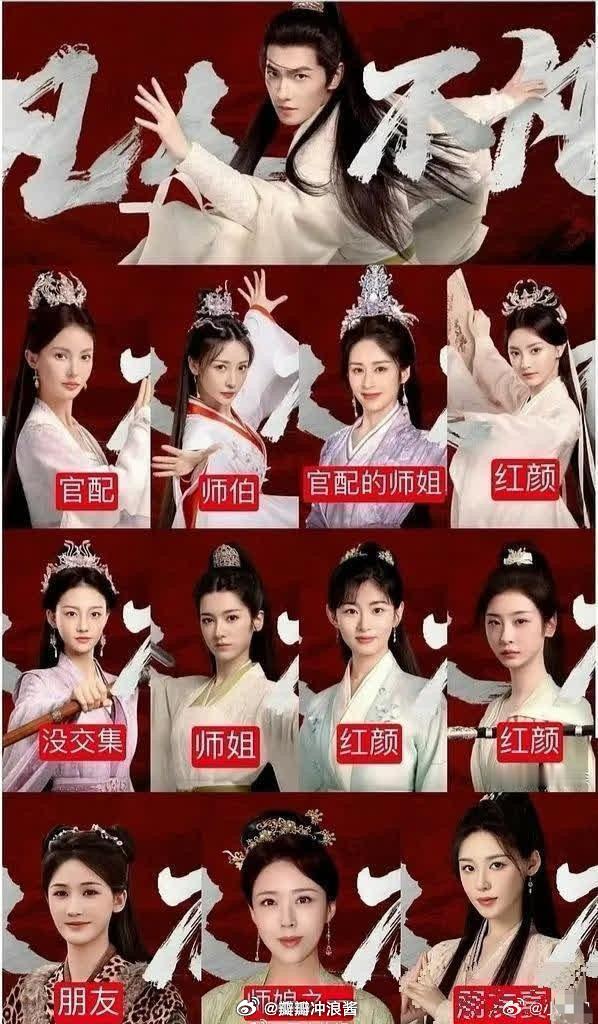 杨洋新剧几乎全是女配 ​​​