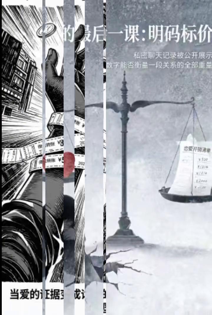 爱情的最后一课：明码标价。
数字能否衡量一段关系的全部重量？当爱的证据变成讨债的