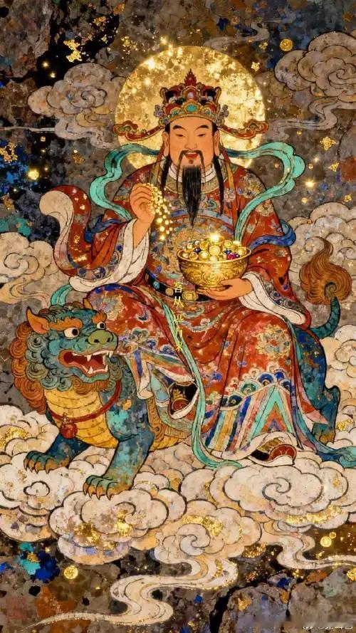 近日财运不佳的朋友，拜一拜财神爷转转运，心诚则灵！