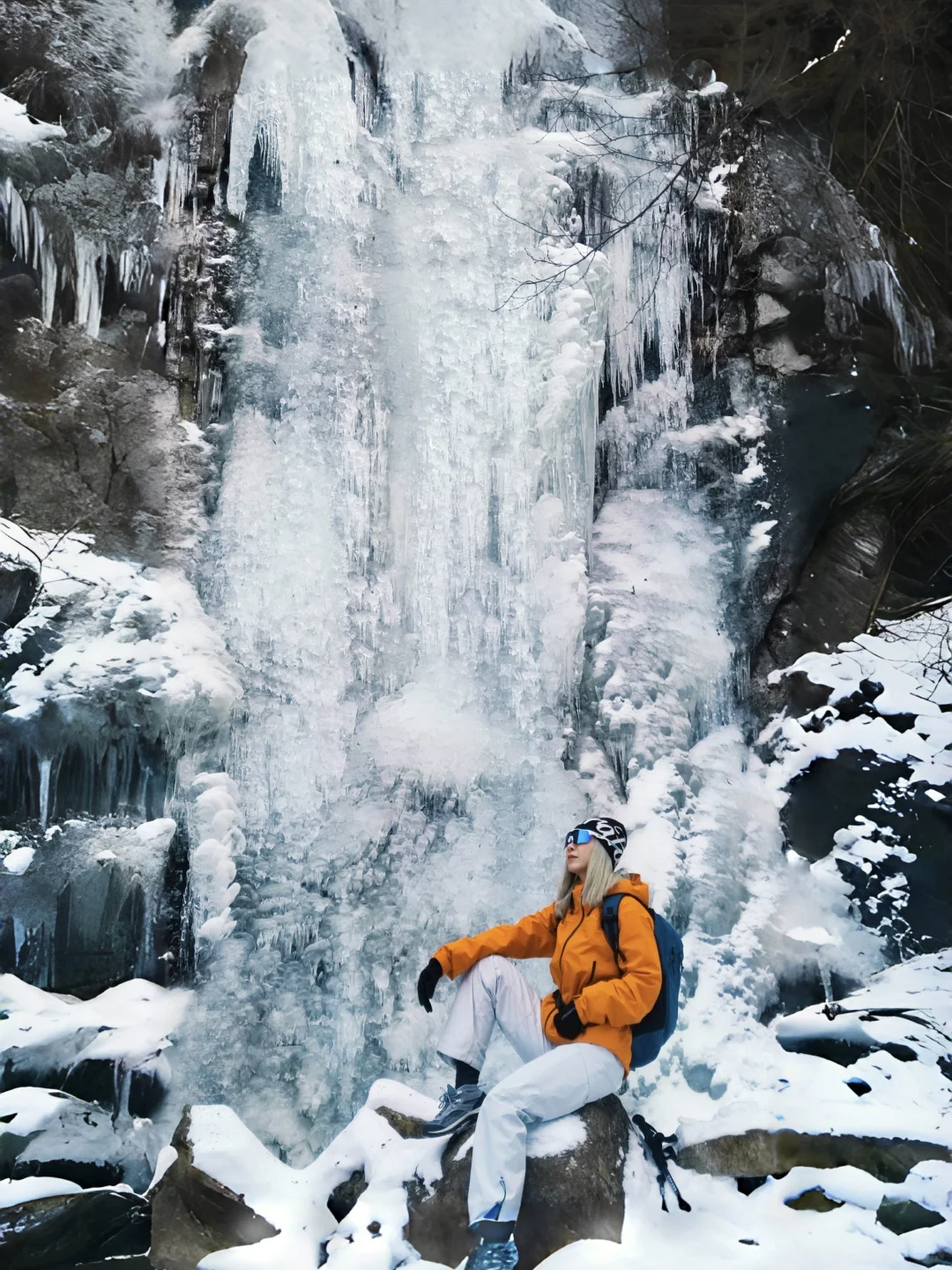 徒步人的冬天❄️秦岭冰瀑美得很稳定！