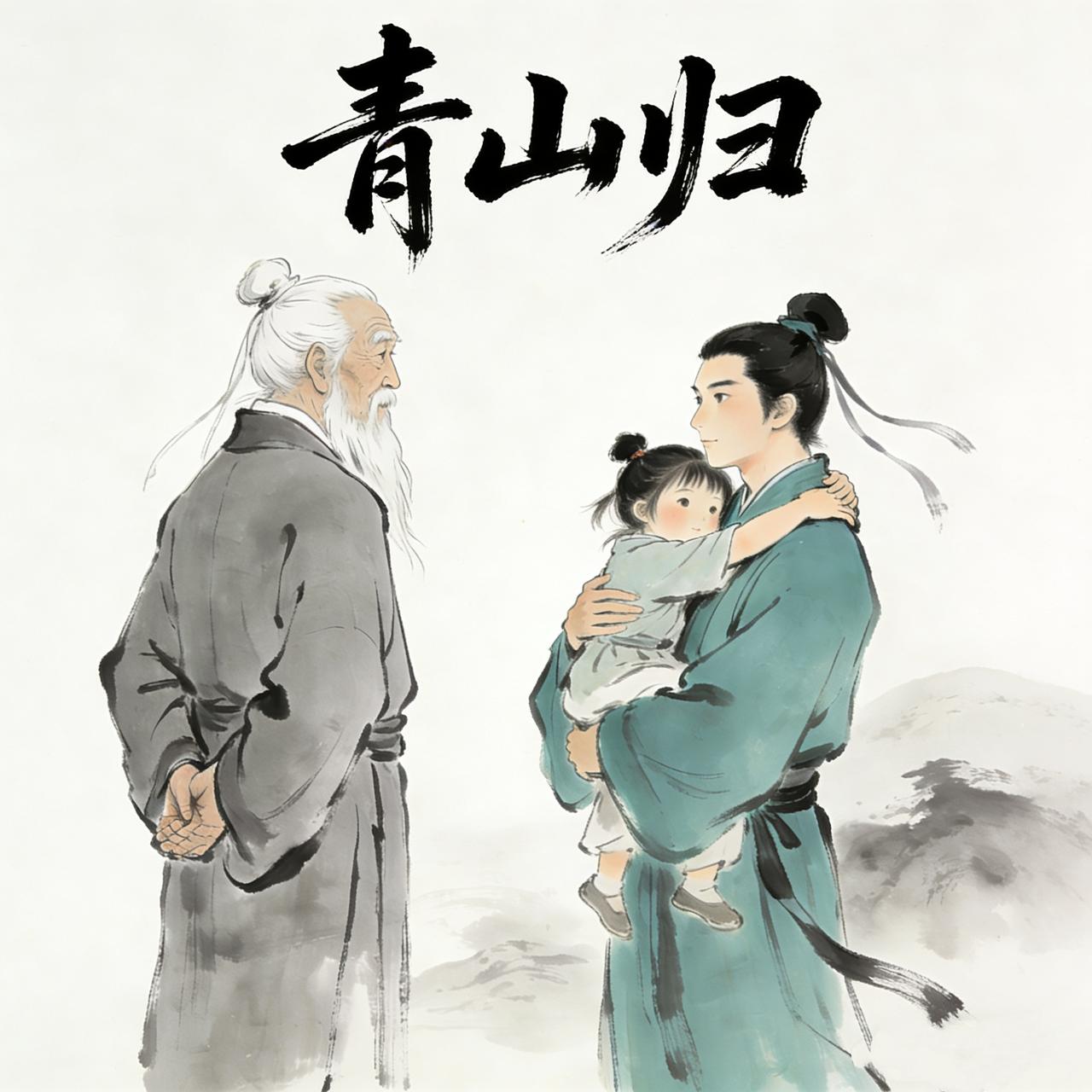 那年春深，道长下山历练，归来时怀中抱着个约莫四岁的女娃娃。小姑娘扎着双马尾，眼睛