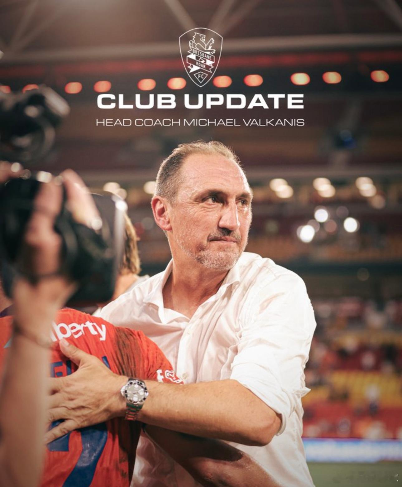 1月16日讯  布里斯班狮吼官方发布公告，确认主帅瓦尔卡尼斯临时休假，将缺席今日