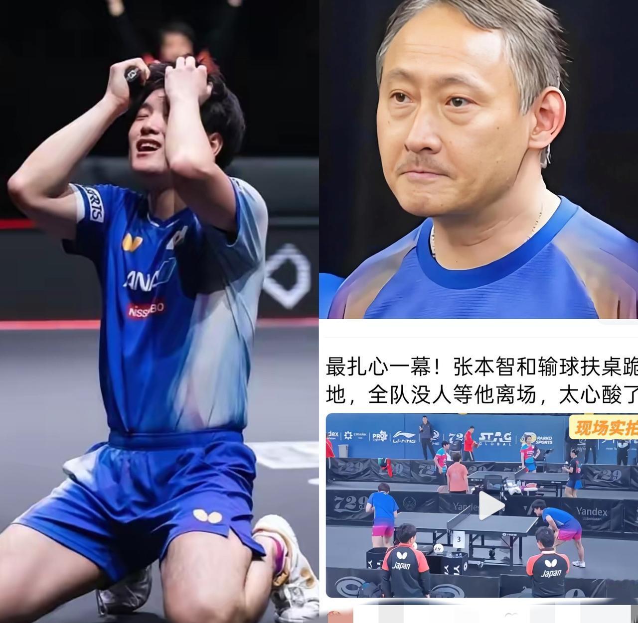 输了就是输了，即便跪地抱头都无用，队友也不会等你，张本智和父子也得忍着，谁叫他们