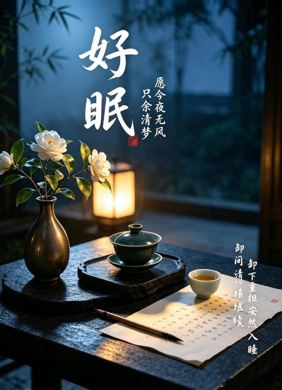 晚安 灯火点点渐次熄灭，迎来属于自己的静谧时光。不必时刻要强，卸下伪装与重担，好