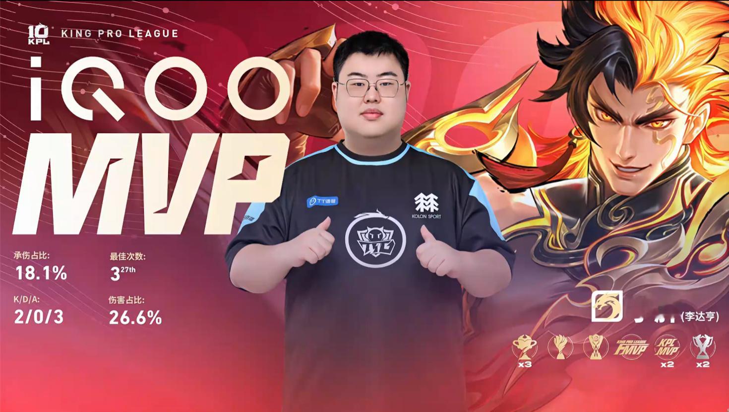 涵鲁班大师开团好猛今日奖状结算！2026kpl夏季赛