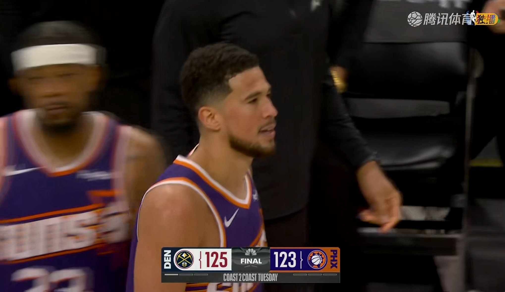 布克三分绝杀失败，太阳123-125惜败给掘金。 约基奇23分17板17助攻、穆