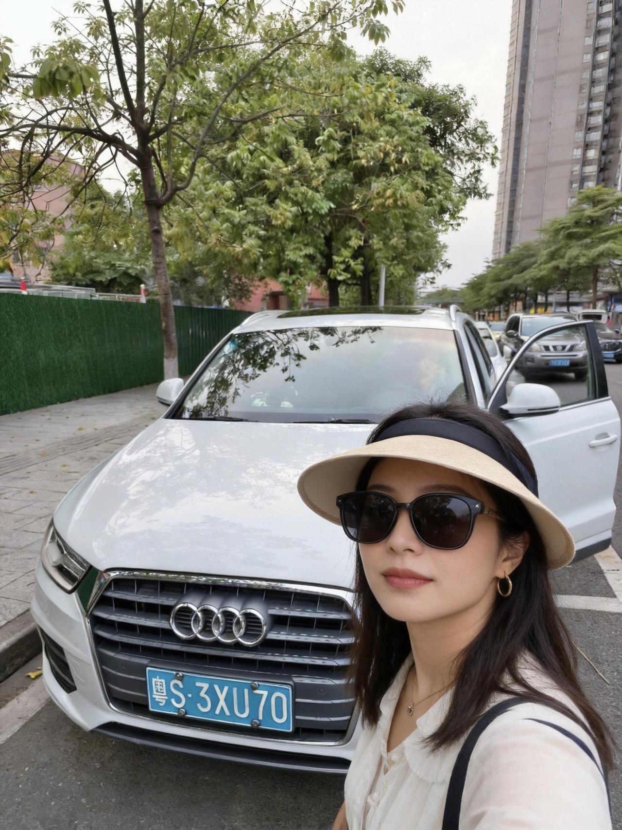 五一自驾出发啦！给我和我的老伙计奥迪Q3拍个出发定妆照📸 我跟车都收拾得干干净