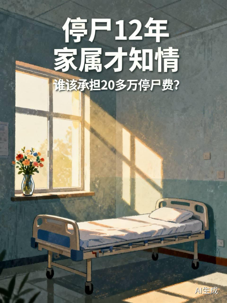 男子去世12年才通知家属，停尸费20多万！这钱该谁出？

今天武汉民政局发了个通