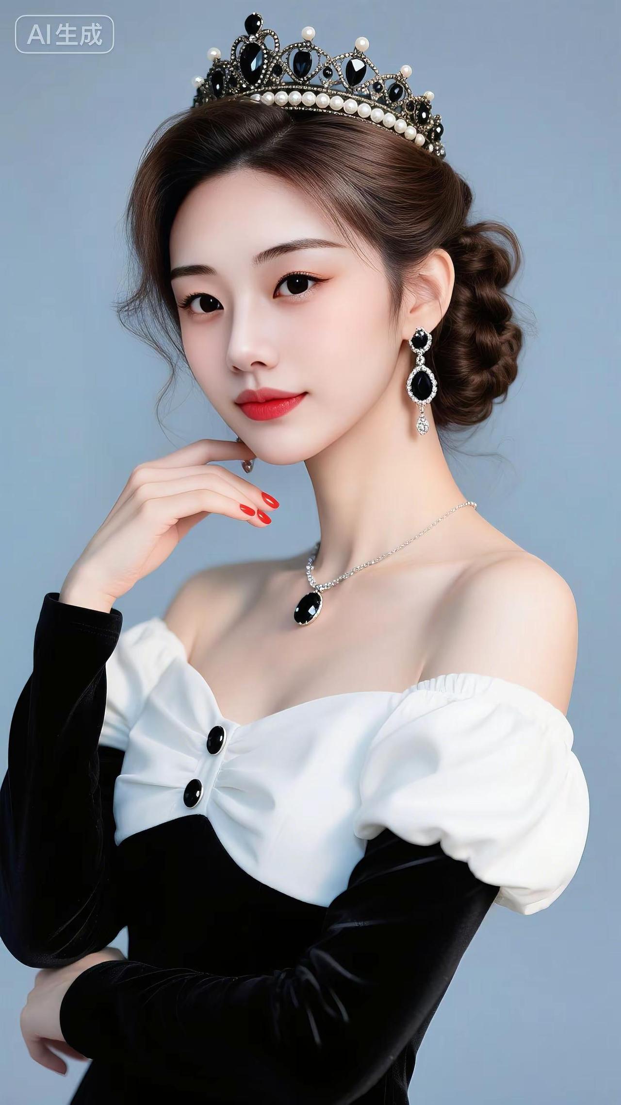 皇冠一戴，谁也不爱我自己就是我的规则。女王范 高级感写真