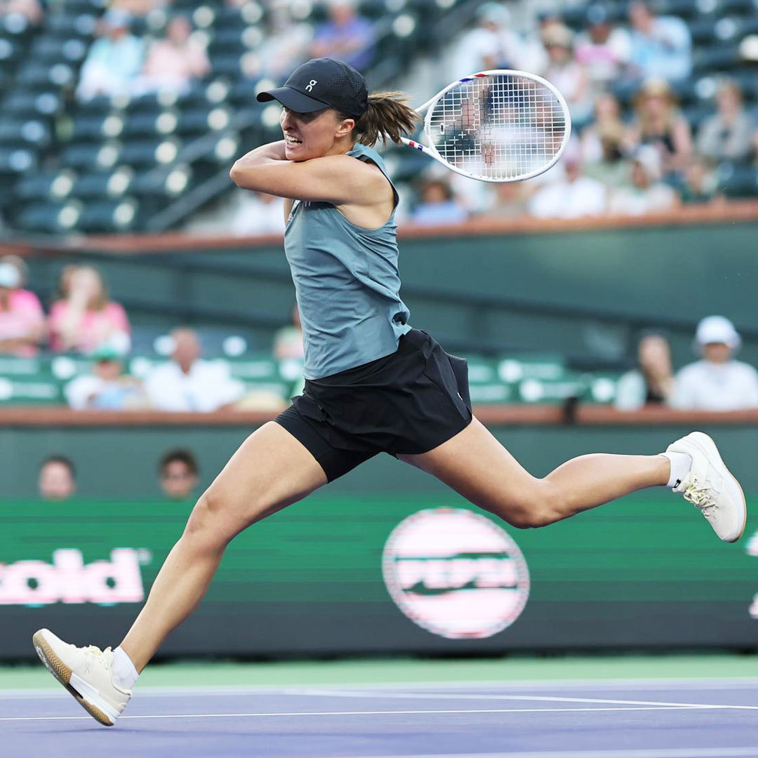 印第安维尔斯女单赛场，斯瓦泰克63 62横扫萨卡里，闯入第四轮，将战穆霍娃，后者