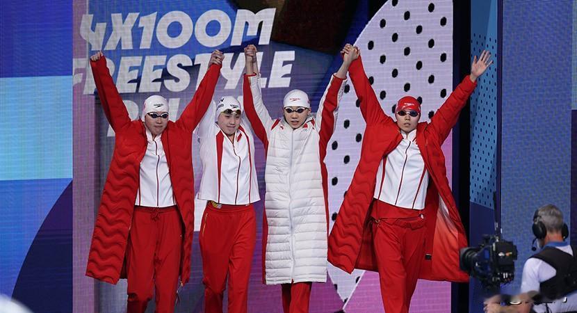 女子4X100米自由泳接力决赛 中国队破亚洲纪录摘铜
北京时间7月28日，202