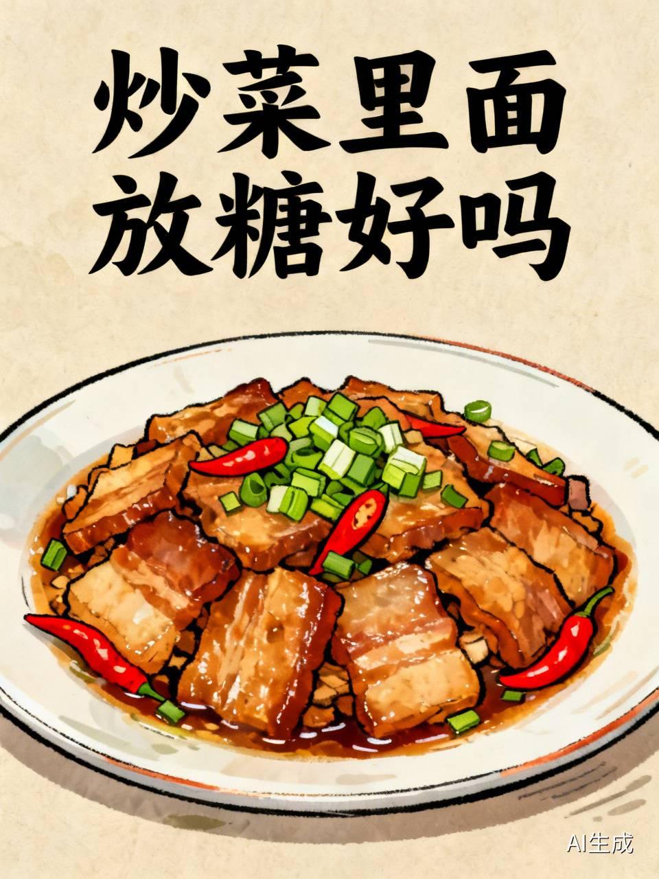 炒菜里面放糖好不好，这得看情况。很多人觉得放糖菜会变甜，其实不然，糖是万能调味辅
