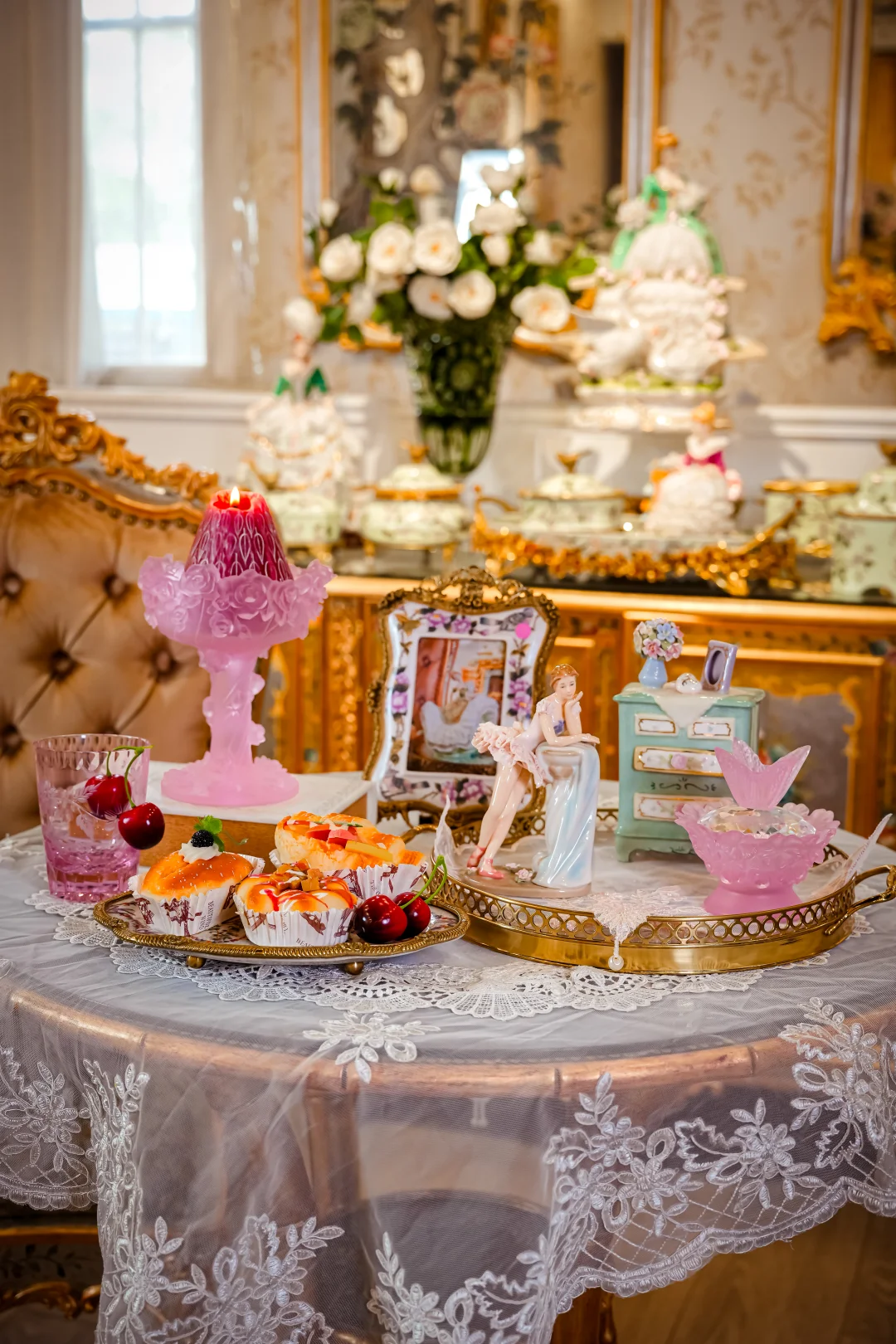 粉红芭蕾瓷偶✨蕾丝捏制温柔到犯规