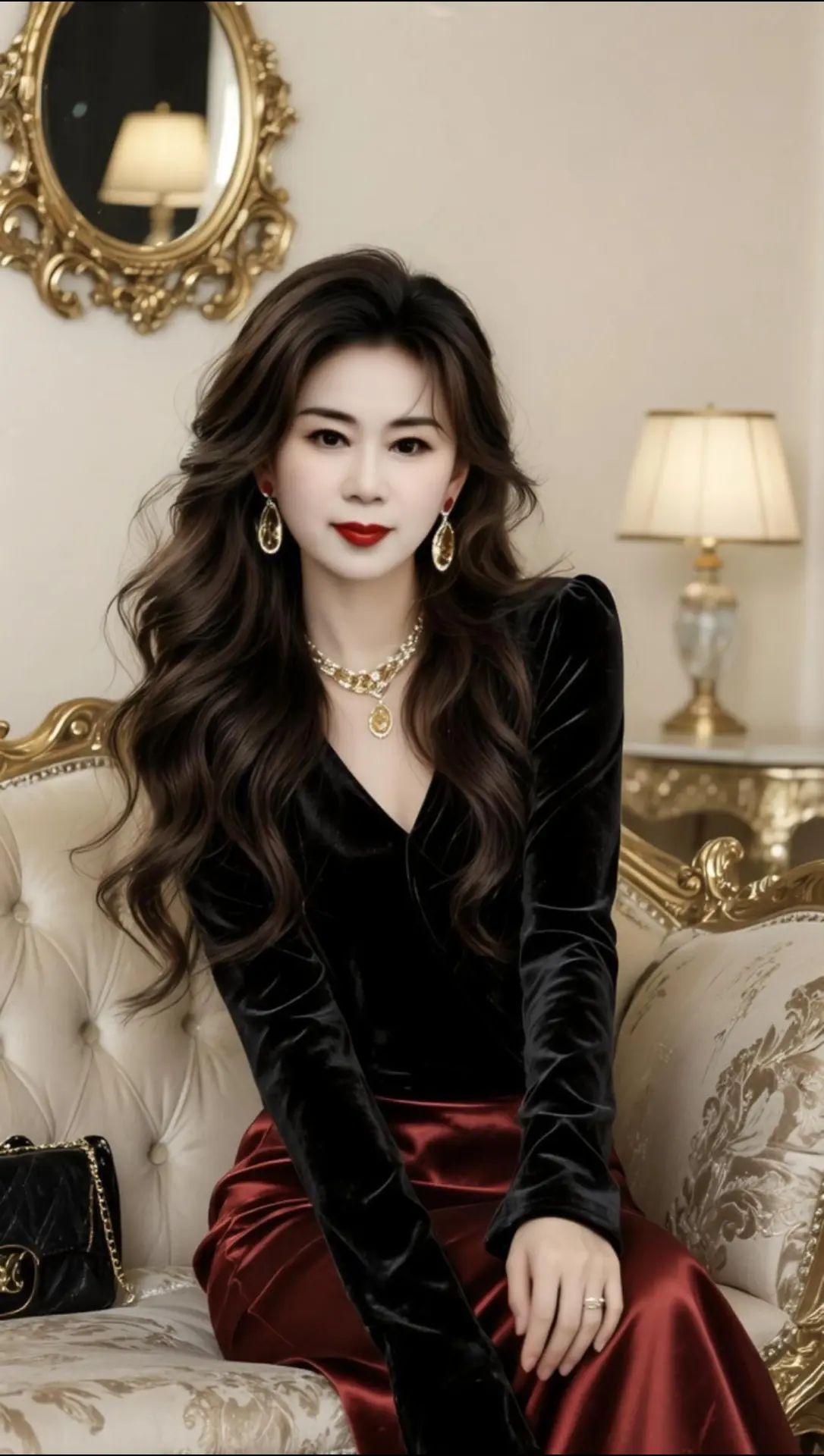 AI棕发复古写真 随变ai随便玩