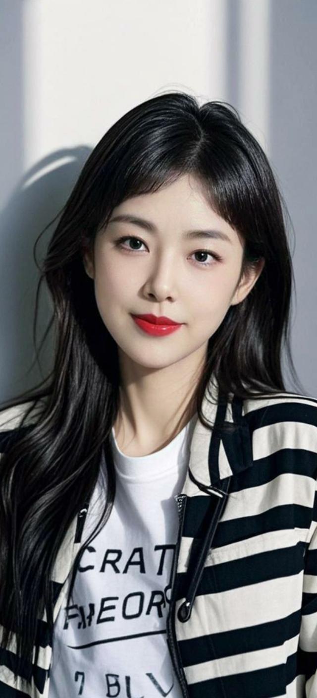 AI慵懒长发少女