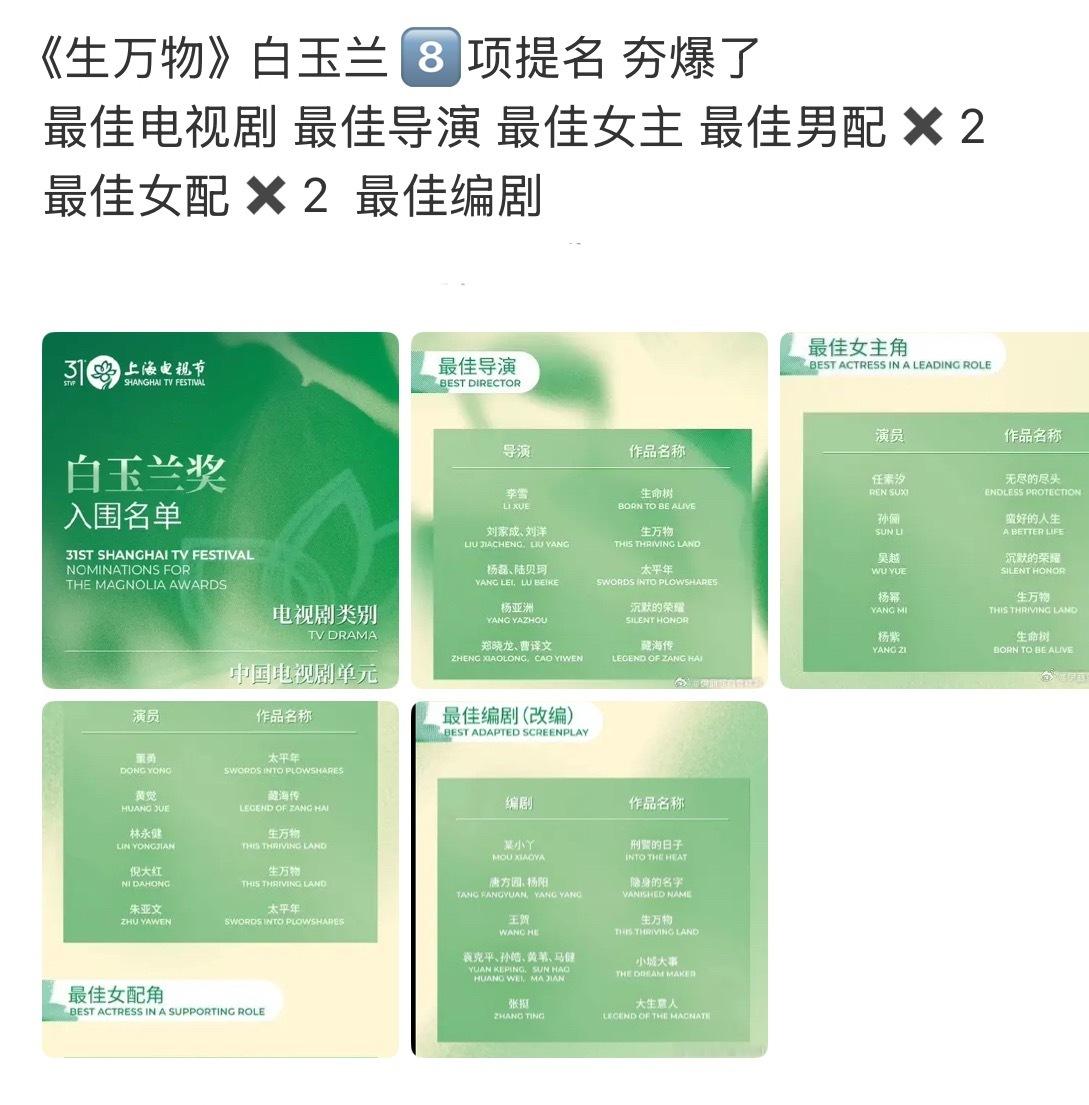 只能说这个《生万物》全方位的爆了生万物的含金量还在上升