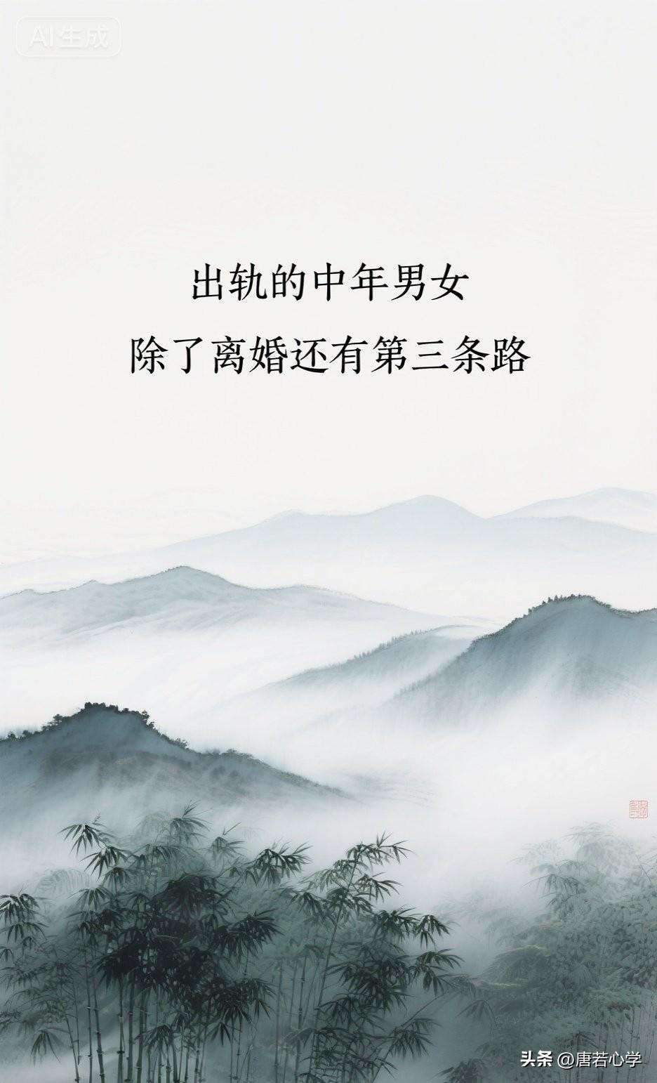 出轨的中年男女，除了离婚还有第三条路

你以为中年出轨，要么忍，要么离？太天真了
