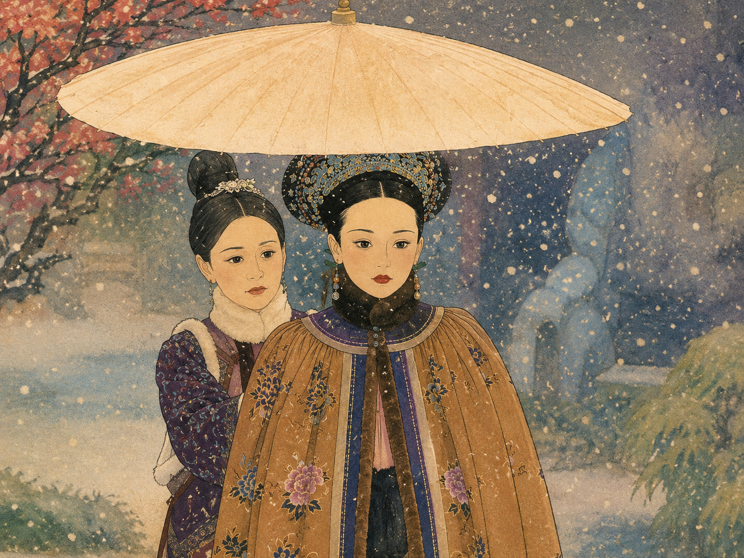 如懿传 ✨【宫廷绘影系列】假如如懿传是上世纪的电影或绘本画风……