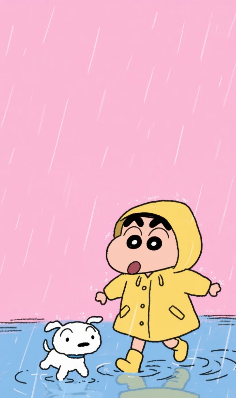蜡笔小新 我的城市下雨啦☔️～蜡笔小新 
