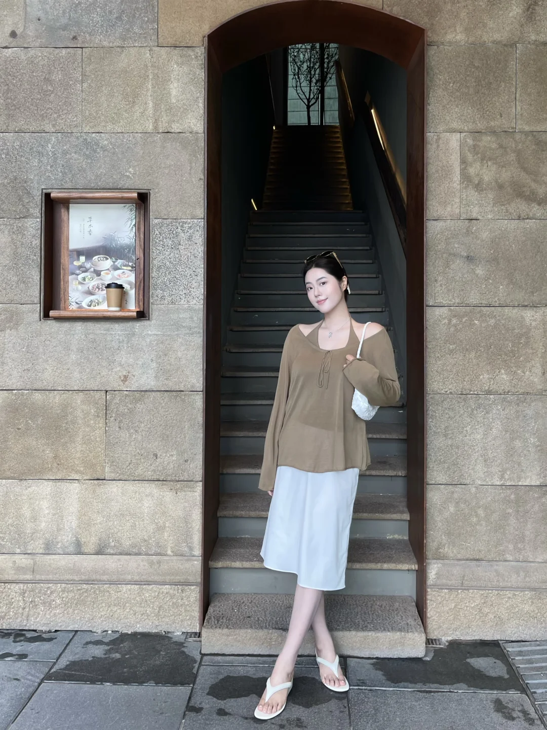 记录ootd｜罩衫+半裙🌳