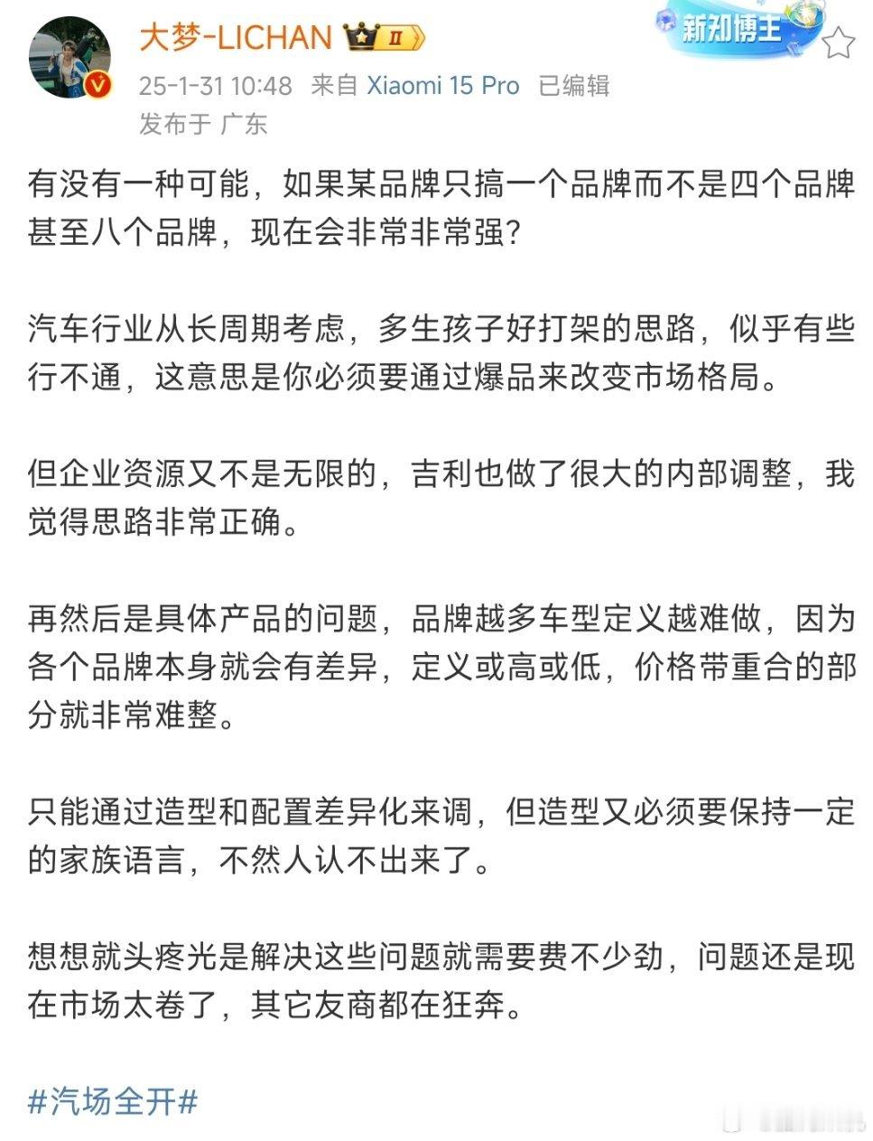 多品牌战略是否可行？可行是可行，但过多的品牌不是件好事。多品牌意味着内部天生会分